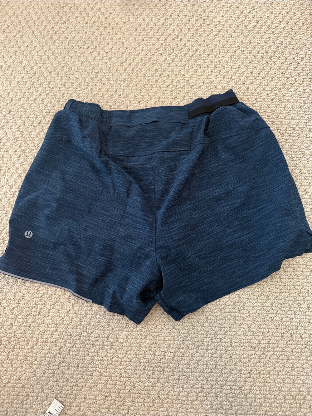 lululemon athletica navy blue athletic shorts